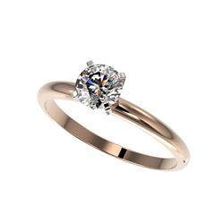 .78 ctw Certified Quality Diamond Engagement Ring 10K Rose Gold