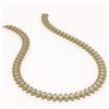 Image 2 : 30.73 ctw Marquise Cut Diamond Micro Pave Necklace 18K Yellow Gold