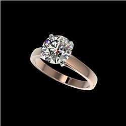 2.55 ctw Certified Quality Diamond Engagement Ring 10K Rose Gold