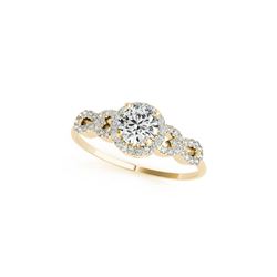 1.08 ctw Certified VS/SI Diamond Ring 18K Yellow Gold