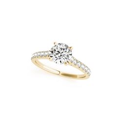 1.45 ctw Certified VS/SI Diamond Ring 18K Yellow Gold