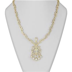 20 ctw Diamond Necklace 18K Yellow Gold