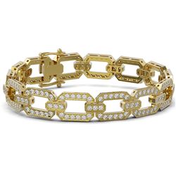8 ctw Diamond Designer Bracelet 18K Yellow Gold