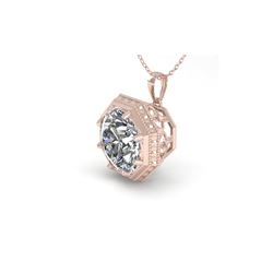 1 ctw VS/SI Diamond Solitaire Necklace 18K Rose Gold
