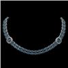 Image 1 : 39.55 ctw London Topaz & Diamond Necklace 14K White Gold