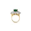 Image 2 : 11.65 ctw Emerald & Diamond Ring 14K Yellow Gold