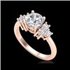 Image 1 : 1.5 ctw VS/SI Diamond Solitaire Ring 18K Rose Gold