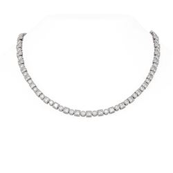 19.44 ctw Diamond Necklace 18K White Gold