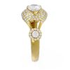 Image 2 : 2.14 ctw Pear Diamond Ring 18K Yellow Gold