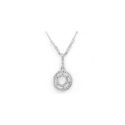0.75 ctw Certified VS/SI Diamond Necklace 14K White Gold