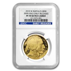 2010-W 1 oz Proof Gold Buffalo PF-70 NGC (ER)