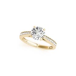 0.92 ctw Certified VS/SI Diamond Ring 18K Yellow Gold