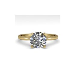 1.54 ctw VS/SI Diamond Engagement Designer Ring 18K Yellow Gold