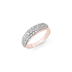 1.0 ctw Certified VS/SI Diamond Ring 14K Rose Gold