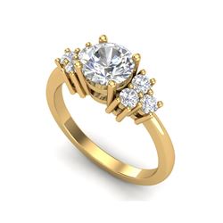1.5 ctw VS/SI Diamond Solitaire Ring 18K Yellow Gold