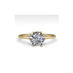 1.0 ctw Certified VS/SI Diamond Engagement Ring 18K Yellow Gold