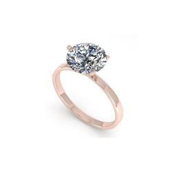 2 ctw Certified VS/SI Diamond Engagement Ring 18K Rose Gold