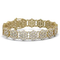25 ctw Marquise Cut Diamond Designer Bracelet 18K Yellow Gold