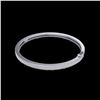 Image 2 : 1.50 ctw Micro Pave VS/SI Diamond Bangle Bracelet 14K White Gold