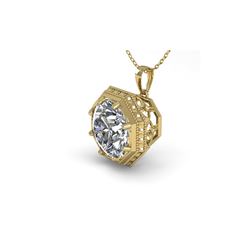 1 ctw Certified VS/SI Diamond Necklace 18K Yellow Gold
