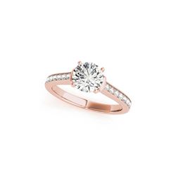 1.5 ctw Certified VS/SI Diamond Ring 18K Rose Gold