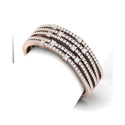25 ctw Certified VS/SI Diamond Bracelet 18K Rose Gold