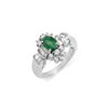Image 1 : 1.75 ctw Emerald & Diamond Ring 18K White Gold