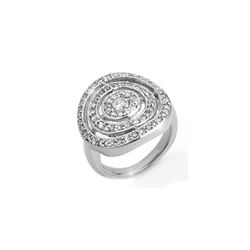 1.30 ctw Certified VS/SI Diamond Ring 14K White Gold
