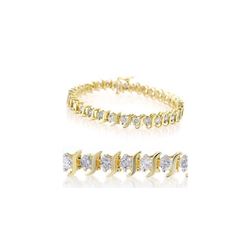 2.0 ctw Certified VS/SI Diamond Bracelet 10K Yellow Gold