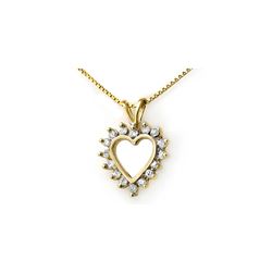 1.0 ctw Certified VS/SI Diamond Pendant 18K Yellow Gold