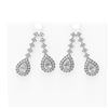 Image 1 : 10.25 ctw Diamond Earrings 18K White Gold
