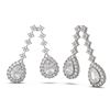 Image 2 : 10.25 ctw Diamond Earrings 18K White Gold