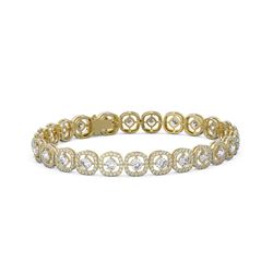 11 ctw Diamond Designer Bracelet 18K Yellow Gold