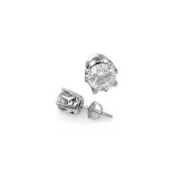 2.0 ctw Certified VS/SI Diamond Stud Earrings 18K White Gold