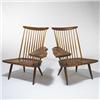 Image 1 : George Nakashima.  armchairs, pair.  US