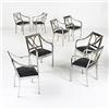 Image 1 : Karl Springer.  Regency dining chairs, 