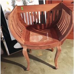 Asian Half Round Barrel Chair