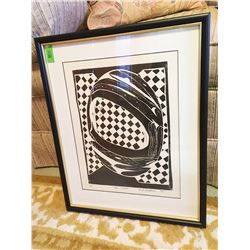 Modern Art Linoleum Cut