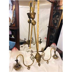 Victorian Gas Conversion Chandelier