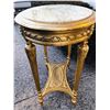 Image 1 : Gold Gilt Marble Top Table