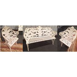 3 Piece Antique Cast Iron Garden Set