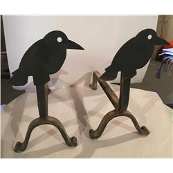 Wrought Iron Andirons