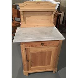 Danish Antique Marble Top Wash Stand