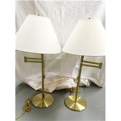 Pair of Brass Bridge Lamps