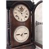 Image 2 : Fashion Double Dial Walnut Calendar Shelf Clock