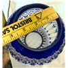Image 7 : Victorian Newel Post Lamp with Cobalt Blue Cut to Clear Glass Globe
