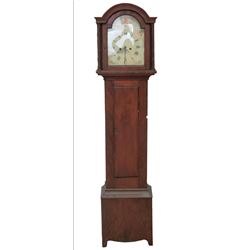 Country Red Grandfather Clock