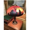 Image 1 : Reverse Painted Table Lamp