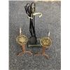 Image 1 : Andirons and Fireplace Tools