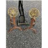 Image 2 : Andirons and Fireplace Tools